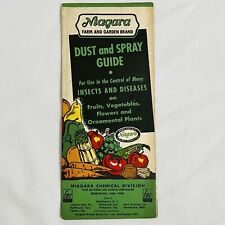 Vintage 1950's Insecticide Fungicide Guide Niagara Farm & Garden FMC Corp picture