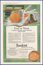 Vintage 1919 SUNKIST Oranges California Fruit Growers Exchange Ephemera Print Ad picture