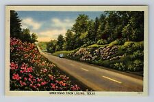 Luling TX-Texas, Scenic General Greetings, Antique Souvenir, Vintage Postcard picture