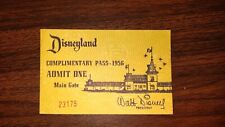 1956 Disneyland complimentary main gate pass. Ticket number 23175. picture