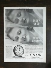 Vintage 1932 Big Ben Charm Alarm Clock Full Page Original Ad 424 picture