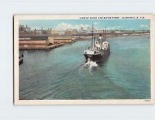 Postcard View of Dock and Water Front Jacksonville Florida USA picture