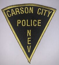 Small Vintage Carson City Nevada Nev NV Police Patch picture