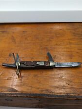 Vintage 1923 Ulster Boy Scouts of America Camp Knife 4 Blade Chipped Handle picture