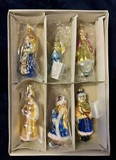 Collection of 6 Christopher RADKO Russian Rhapsody Glass Christmas Ornaments. picture