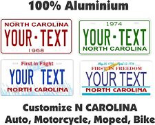 North Carolina Custom Personalized Car Motorcycle Bike Bicycle License plate Tag picture