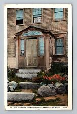 Marblehead MA-Massachusetts, Old Doorway, Lookout Court, c1939, Vintage Postcard picture