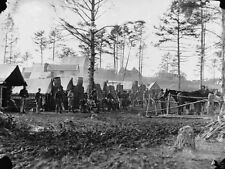 18th Pennsylvania Cavalry Camp Brandy Station - 8x10 US Civil War Photo picture