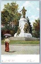 Pre-1907 STATUE GENERAL LaFAYETTE WASHINGTON DC WOMAN PARASOL TUCK'S POSTCARD picture