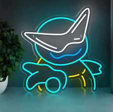 ANIME SQUIRTLE NEON SIGN LED LIGHT Game Room Wall Decor HOME KAWAII CARTOON Art picture