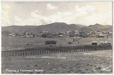 1950's Encampment, Wyoming - Sanborn REAL PHOTO Town View - Old Postcard picture