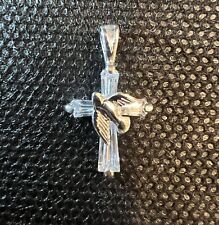 Cross Pendant With Crystal And Dove 925 picture