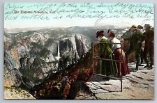 The Fissures Yosemite CA Distant Waterfall Hats C1910's Postcard R10 picture