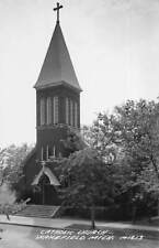 J75/ Wakefield Michigan RPPC Postcard c1940s Catholic Church 170 picture