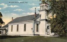 CLINTON, WI Wisconsin   METHODIST CHURCH   Rock County   c1910's Postcard picture