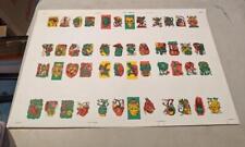 1975 Topps Monster Tattoos uncut Proof sheet comes with COA Art by Jack Davis  F picture