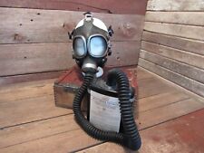 Vintage 1962 Gas Mask With Filter Military Field Gear Chemical Biological picture