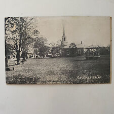 Congo Church & Park Colchester, VT RPPC Postcard & Lake Lamoille Morrisville VT picture