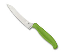 Spyderco Knives Z-Cut Kitchen Knife Cutlery Green PlainEdge Stainless K14PGN picture