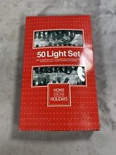 Vintage Home For The Holidays 50 Clear Light Set 90s picture