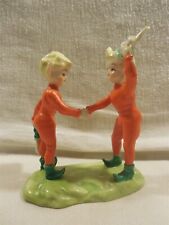 Vtg Lenwile Ardalt Occupied Japan Ceramic Orange Pixie Elf Figurine 6189 Sm Chip picture