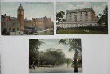 1907-1915 Nottingham Castle Postcard Lot Of 3 Victoria Station & Hotel picture