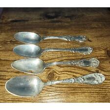 4 spoons ~ Oxford Silver Plate CO ~ Wm Rogers 1910 ~ Roger Bros AI ~ RW Wallace  picture