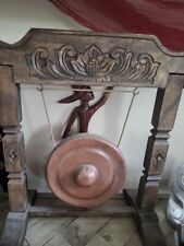 Gong 50cm Vintage African Hand Crafted Wooden Gong. picture
