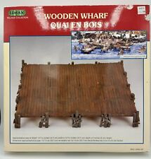 Vintage 2001 Lemax Village Christmas 14641A Wooden Wharf Holiday Display Scene picture