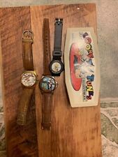 Vintage Armitron  Looney Tunes Tazmanian  Devil watch, 2 Tweety Watches* Read picture