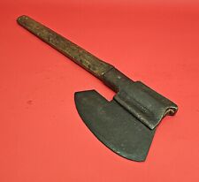 19th c Antique Rare Primitive Wrought Hewing Goosewing Bearded broad Axe Hatchet picture