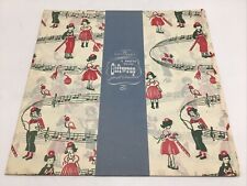 Kaycrest Gift Wrap Christmas Carolers 3 Sheets Pack 20x30 Vintage 1940s NOS picture