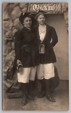 Berchtesgaden Salt Mine Paul Ney Women Miners Dressed in Pants Souvenir Postcard picture