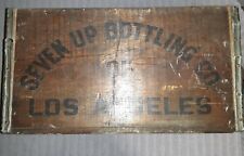 Vintage 7-UP Wooden Crate Box - 7-UP Bottling Co. of Los Angeles picture