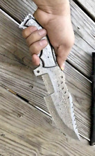 CUSTOM HANDMADE FORGED DAMASCUS STEEL TRACKER Hunting SURVIVAL KNIFE FULL TANG picture