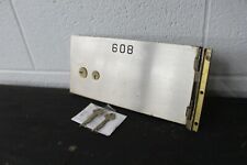 VINTAGE DIEBOLD SAFE DEPOSIT BOX LOCK W/ KEY & HINGE SAFETY DOOR- XTRA LARGE picture