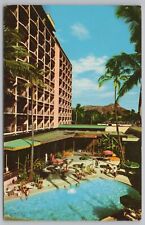 Hotel & Resort~Waikiki Biltmore Pool Terrace Honolulu HI~Vintage Postcard picture