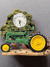 John Deere Quartz Clock with Tractor, Barn and Farm Dogs and Scenery. BNT826 picture