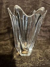 Vintage Orretors Clear Lead Crystal Decorative Vase, Made In Sweden picture