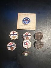 Vintage EVANGELICAL LITTLE'S SYSTEM CROSS AND CROWN SUNDAY SCHOOL PINS Methodist picture