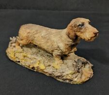 Victor Griffiths Dachshund Sculpture 1990 Autumn Leaves Muted Colors 9