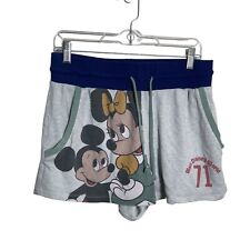 Disney Vault Collection Shorts Women's Medium Mickey Minnie WDW71 Gray picture