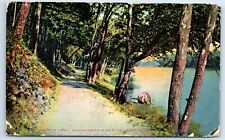 Postcard Tecumseh's Trail and Wabash River Lafayette IN 1909 F106 picture