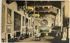 Riverside California Mission Inn Art Gallery Hand Colored Antique Postcard 1910 picture