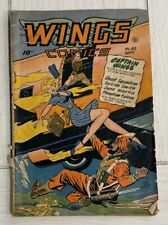 Wings Comics #85 (Fiction House 1947) GD Complete Attached Good Girl Art GGA picture