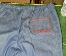 Very Rare Circa Early 1970's Jack in the Box Denim Maternity Uniform Jeans  picture