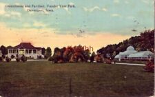 GREENHOUSE AND PAVILION, VANDER VEER PARK, DAVENPORT, IA 1915 picture