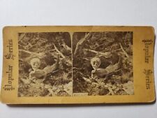 Antique 1880 Stereoview Photo FIJI MERMAID/FeeJee MERMAN Sideshow Oddity Freak picture