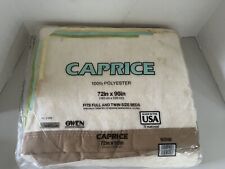 Vintage Caprice Blanket 72in x 90in Polyester Fits Full And Twin Bone New Sealed picture