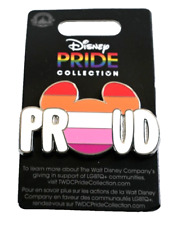 Disney Pixar Pride Collection PROUD Mickey Head LGBTQ+ Lesbian Pride Pin 2023 picture